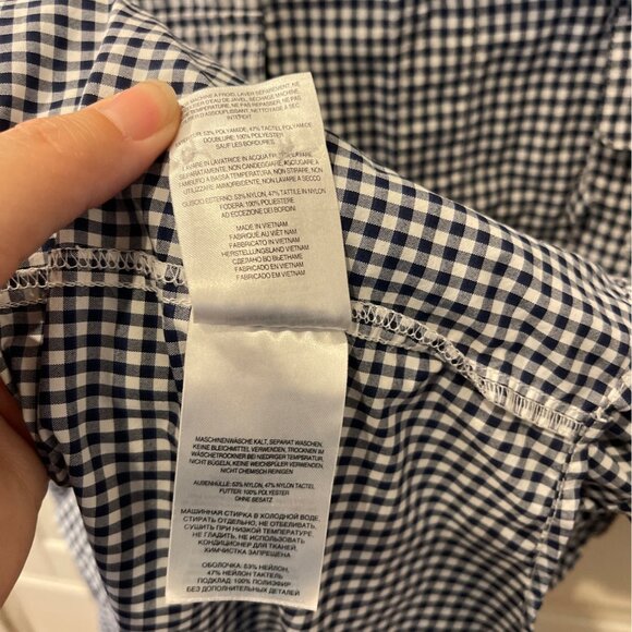 Columbia PFG Super Bahama Mens Short Sleeve Fishing Shirt XL Navy & White Gingha - Picture 11 of 13